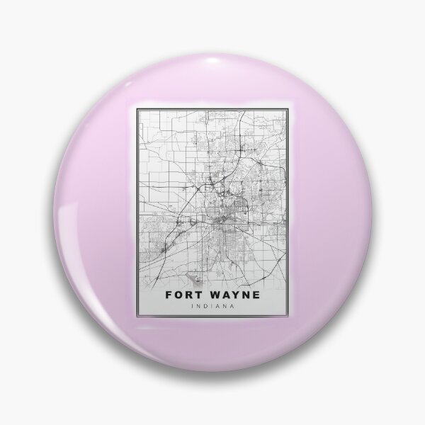 Item preview, Minimalist Fort Wayne Map designed and sold by Tamas Das.