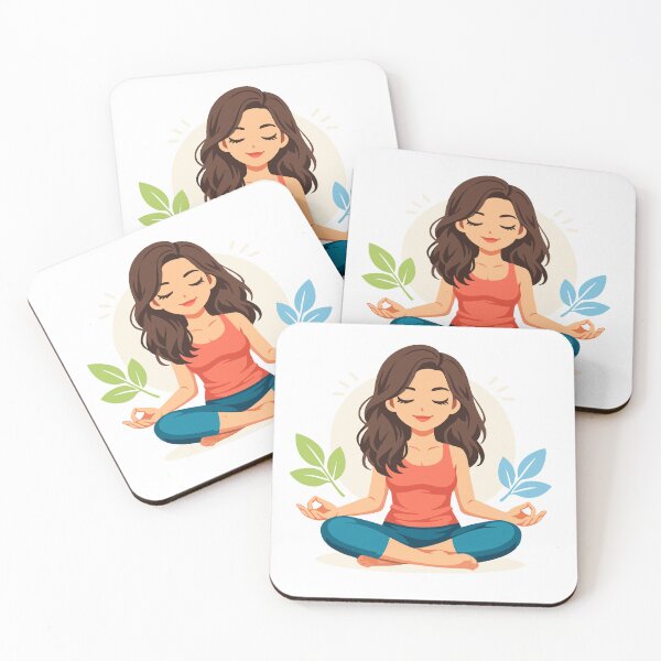 Item preview, Meditating Woman in Lotus Pose designed and sold by iamshibsankar.