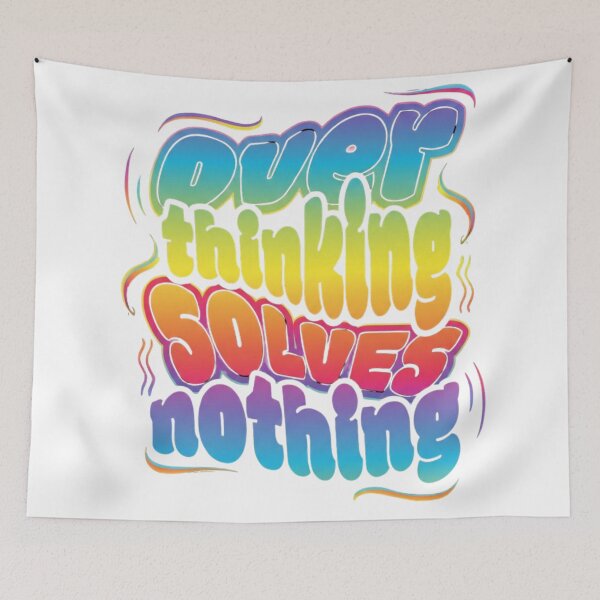 Item preview, Graphic Tee Over thinking Solves Nothing designed and sold by Boytibay28Mdskllz.