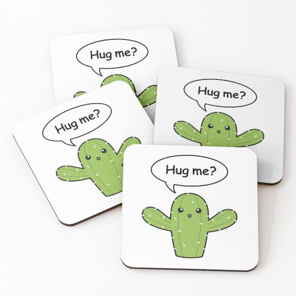 Item preview, Cactus Hug Me - Cute Kawaii Minimalist Design designed and sold by smileempire.
