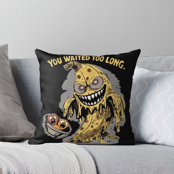 Item preview, You Waited Too Long – Creepy Overripe Banana Comic Horror Design designed and sold by Popstudio85.