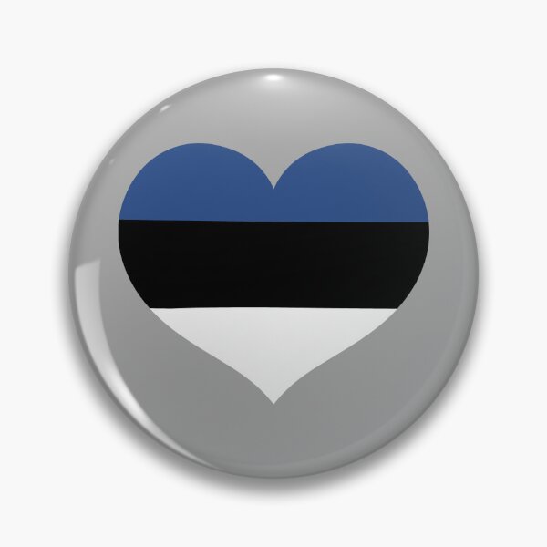 Item preview, estonian flag heart shaped designed and sold by sarahsdesigns02.