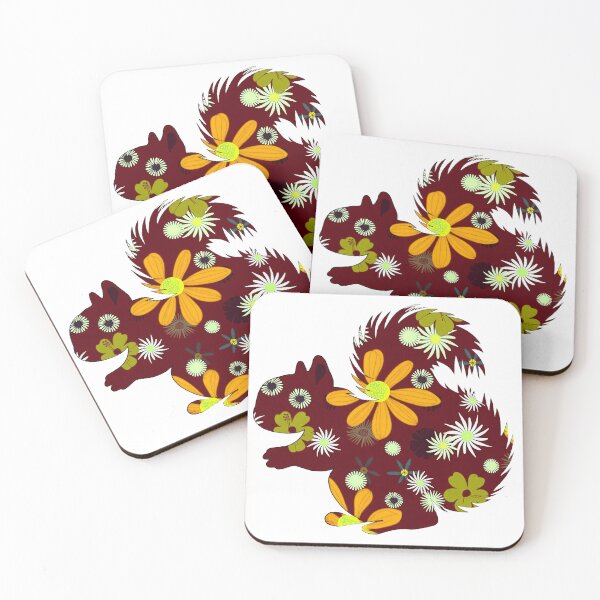 Item preview, Kopie von squirrel design flower pattern, beautiful autumn pattern, autumn outfit leisure designed and sold by Kirei-Lily.