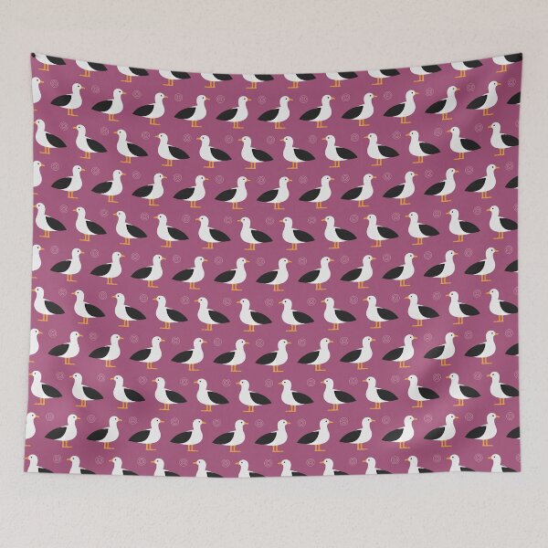 Item preview, Albatrosses on purple designed and sold by reneesillus.
