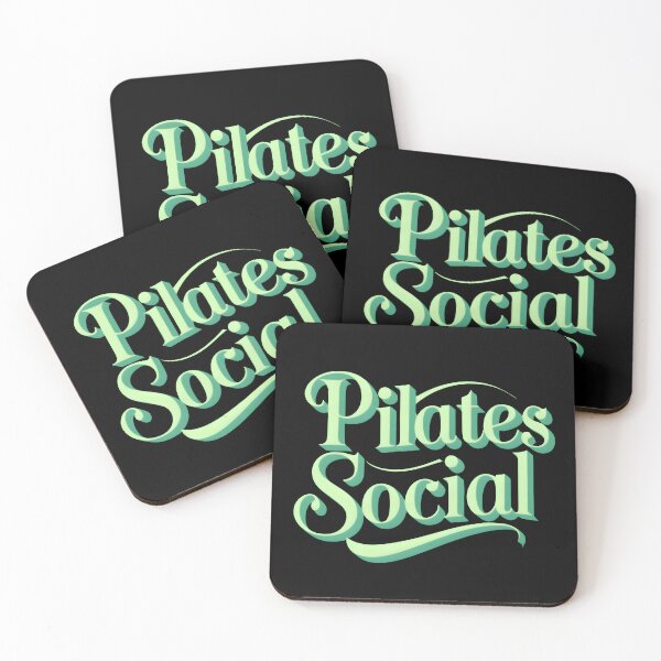 Item preview, Pilates Social Mint Green Typography Art for Modern Pilates Lifestyle | Premium HD Design designed and sold by MillionaireGenZ ⭐⭐⭐⭐⭐ (5.0).
