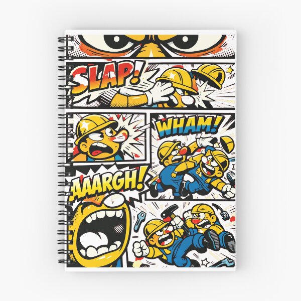 Item preview, “SLAP! WHAM! AARGH! – Explosive Comic Worker Fight Streetwear Art” designed and sold by VtwoCreations.