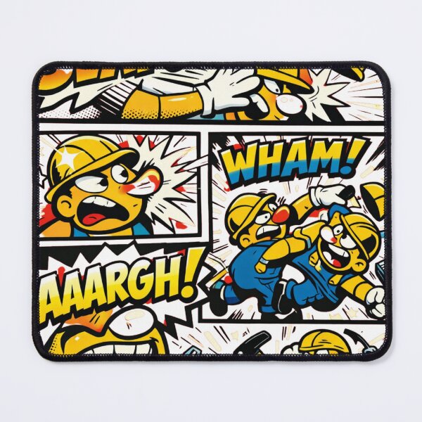 Item preview, “SLAP! WHAM! AARGH! – Explosive Comic Worker Fight Streetwear Art” designed and sold by VtwoCreations.