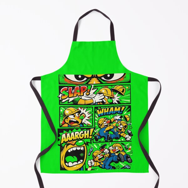 Item preview, “SLAP! WHAM! AARGH! – Explosive Comic Worker Fight Streetwear Art” designed and sold by VtwoCreations.