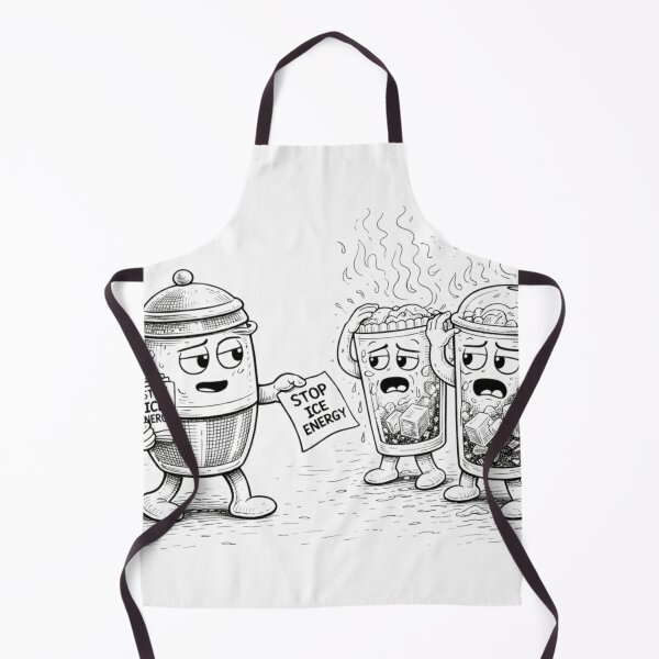 Item preview, Stop Ice Energy Funny Thermos vs Iced Drinks Coloring Page designed and sold by ComedyInkFactor.