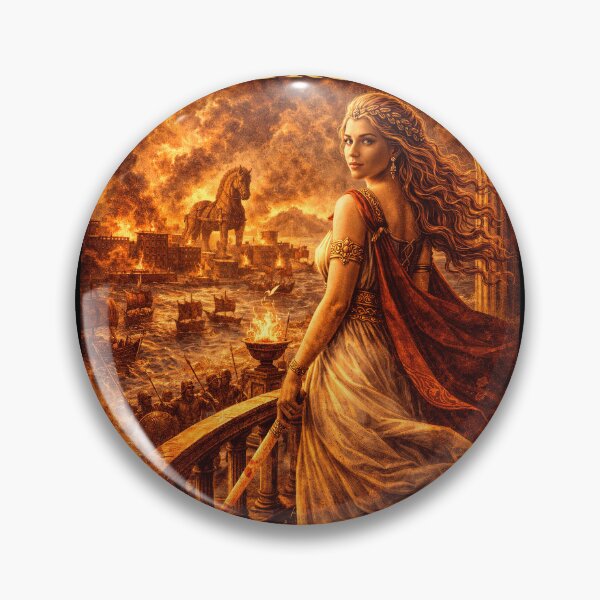 Item preview, Helen of Troy Mythology Art designed and sold by Retr0Tshirts.