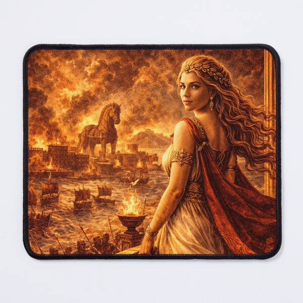 Item preview, Helen of Troy Mythology Art designed and sold by Retr0Tshirts.