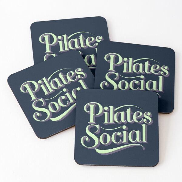 Item preview, Pilates Social Soft Mint Typography Art for Calm Wellness Lifestyle | Premium HD design designed and sold by MillionaireGenZ ⭐⭐⭐⭐⭐ (5.0).
