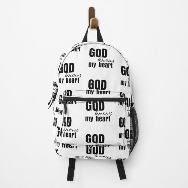 Item preview, God Knows My Heart – Christian Faith Typography T-Shirt Design designed and sold by CrossCrafted.
