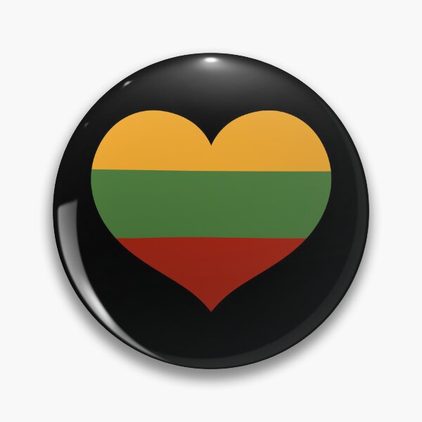 Item preview, lithuanian flag heart shaped designed and sold by sarahsdesigns02.