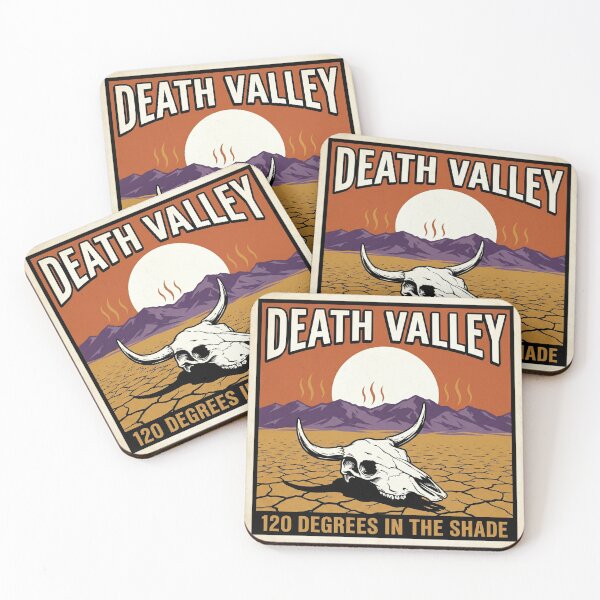 Item preview, Death Valley - 120 Degrees in the Shade - Vintage Style Travel Poster designed and sold by Cozy-Old-Pub.