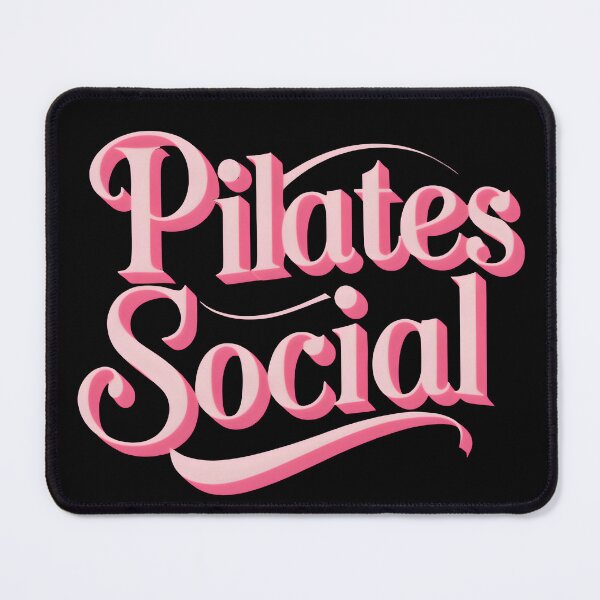 Item preview, Pilates Social Pink Typography Art for Stylish Fitness and Wellness Fans | Premium HD Design of Pilates Social Pink Typography designed and sold by MillionaireGenZ ⭐⭐⭐⭐⭐ (5.0).