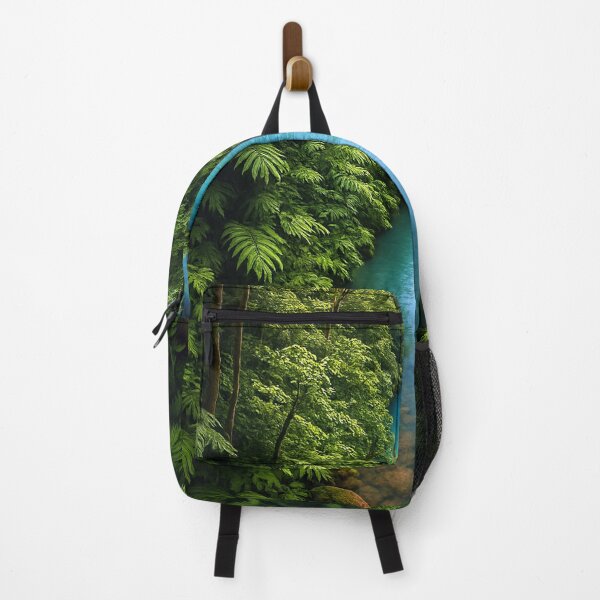 Item preview, Tropical Jungle Waterfall Nature Landscape Art designed and sold by mbmstores.