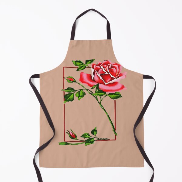 Item preview, Dramatic Single Red Rose With Border designed and sold by taiche.