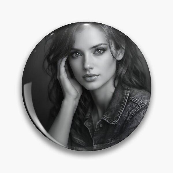 Item preview, Cinematic Black and White Woman Portrait with Moody Soft Lighting designed and sold by athanasioungr.