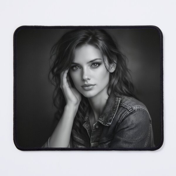 Item preview, Cinematic Black and White Woman Portrait with Moody Soft Lighting designed and sold by athanasioungr.