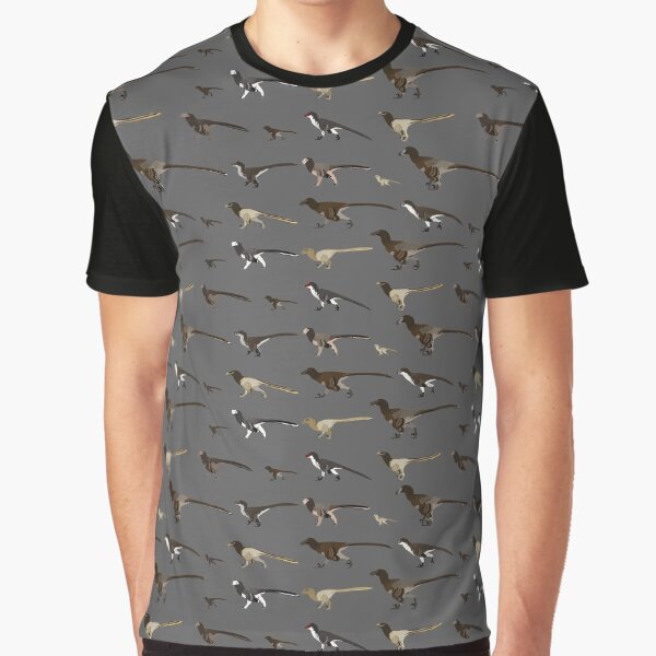 Dromaeosaur Pattern T-Shirt Graphic T-Shirt