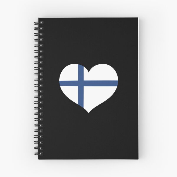 Item preview, finnish flag heart shaped designed and sold by sarahsdesigns02.