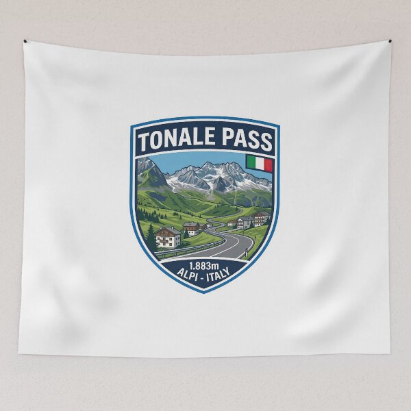 Item preview, Tonale Pass – Passo del Tonale – High Altitude Alpine Road Design designed and sold by enzoade.