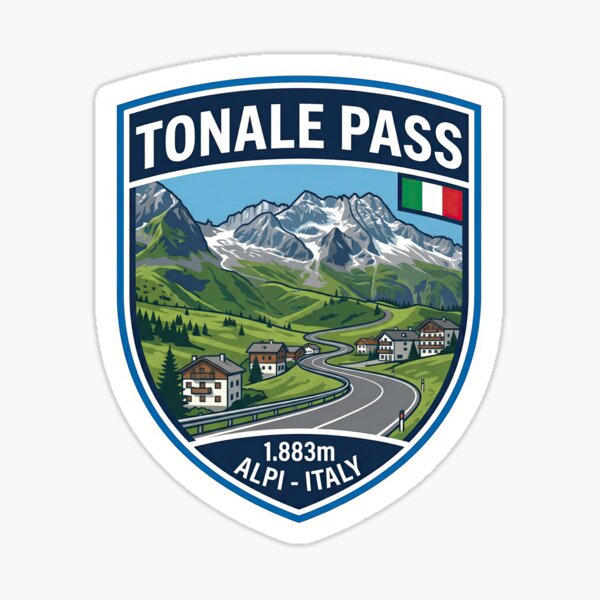Item preview, Tonale Pass – Passo del Tonale – High Altitude Alpine Road Design designed and sold by enzoade.