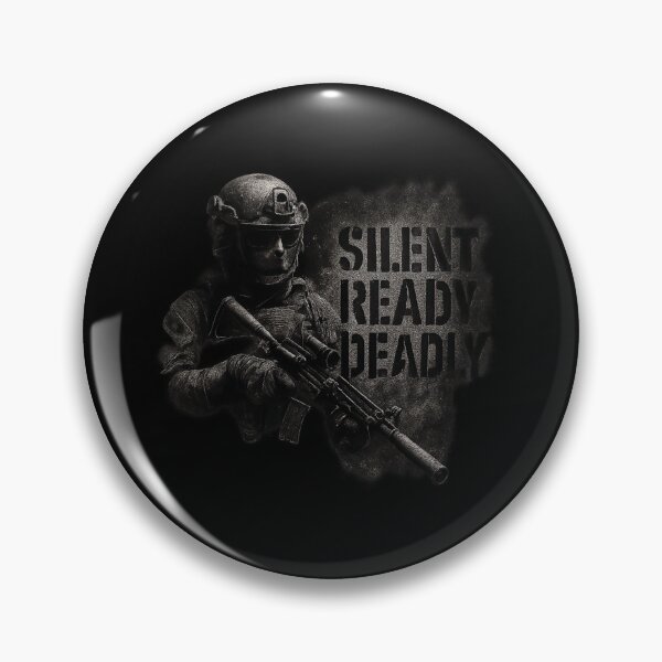 Item preview, Silent Ready Deadly - Special Forces Tactical Art designed and sold by MKreative Studio.