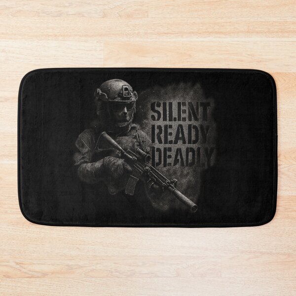 Item preview, Silent Ready Deadly - Special Forces Tactical Art designed and sold by MKreative Studio.