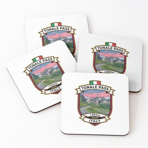 Item preview, Tonale Pass – Passo del Tonale – Alpine Road Motorcycle Illustration designed and sold by enzoade.