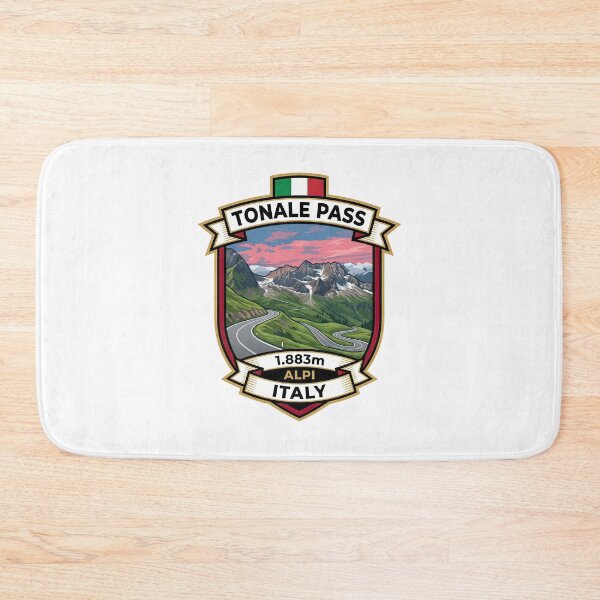 Item preview, Tonale Pass – Passo del Tonale – Alpine Road Motorcycle Illustration designed and sold by enzoade.