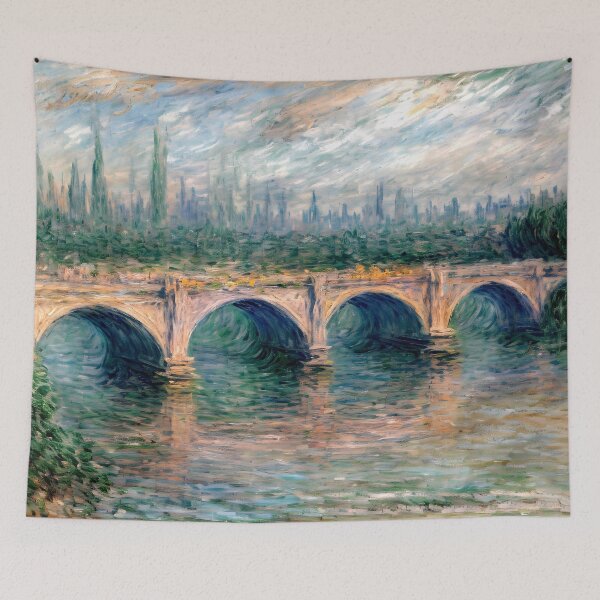 Item preview, Waterloo Bridge at Sunset - Reverie of Urban Splendor  designed and sold by artdesignsnow.