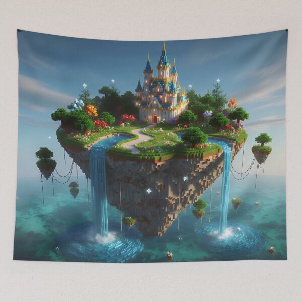 Item preview, Fantasy Floating Island World - Minecraft Art designed and sold by athanasioungr.