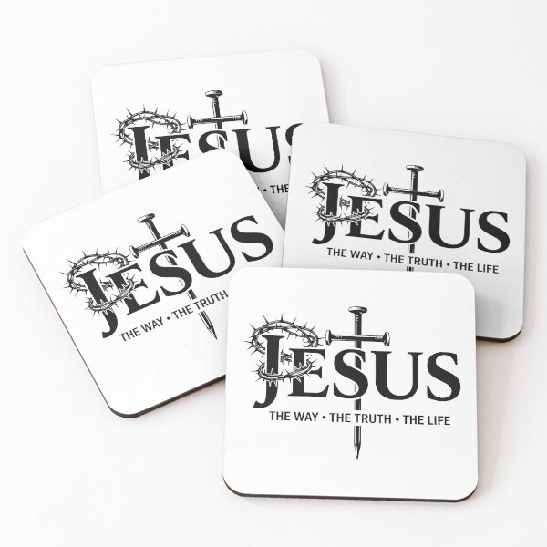 Item preview, Jesus Minimalist Typography – Subtle Christian Faith Dark Aesthetic Design designed and sold by Golden Blaze Studio.