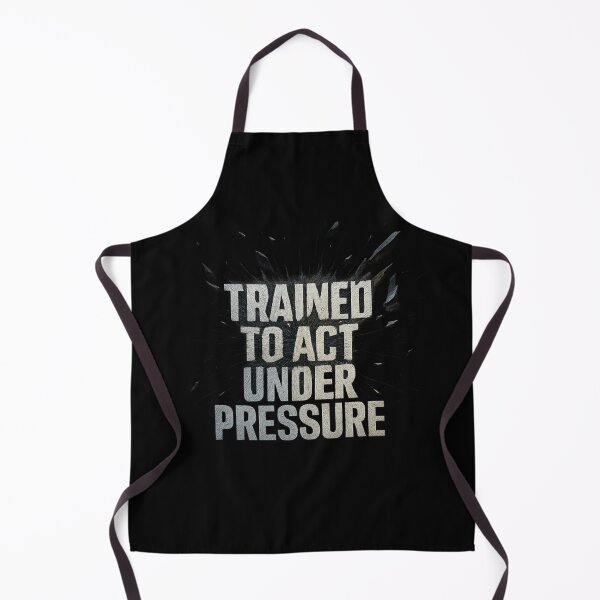 Item preview, Trained to Act Under Pressure - Tactical Typography Shockwave Design designed and sold by MKreative Studio.
