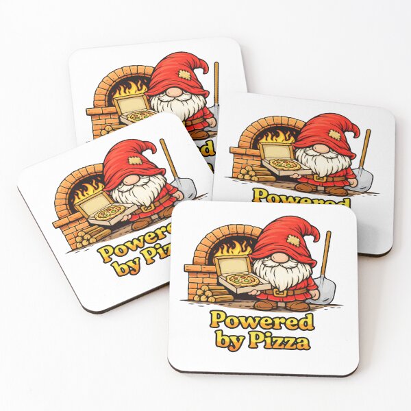 Item preview, Powered by Pizza Gnome – Cute Pizza Lover Gnome Illustration designed and sold by Moriarty's Digital Visions.