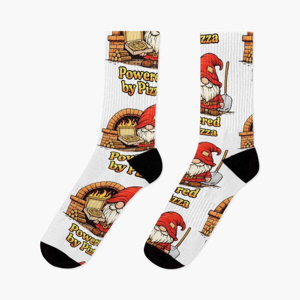 Item preview, Powered by Pizza Gnome – Cute Pizza Lover Gnome Illustration designed and sold by Moriarty's Digital Visions.