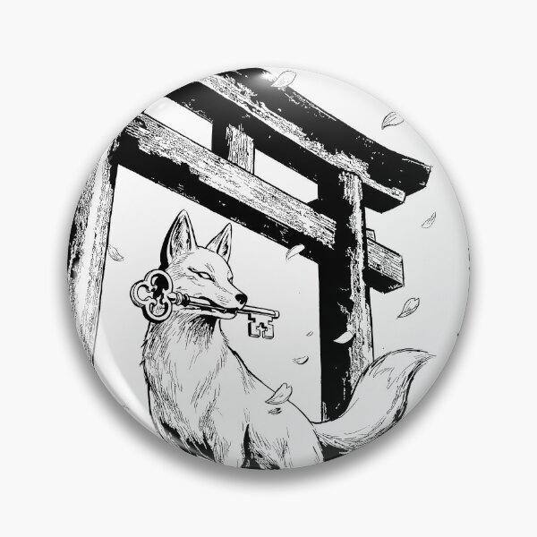 Item preview, The Messenger of Inari - Japanese Kitsune Fox designed and sold by bapupa.