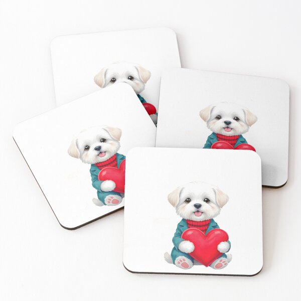 Item preview, Maltese Puppy Valentine designed and sold by Kedspicedesign.