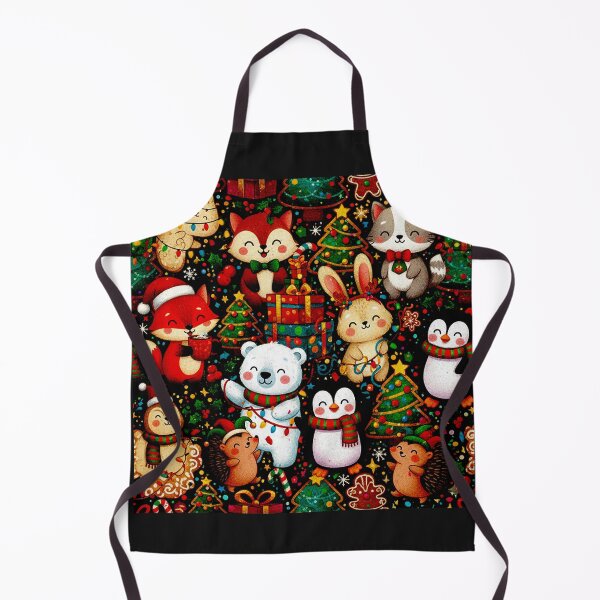 Item preview, festive vibes cute animal doodle art designed and sold by Mudikeys.