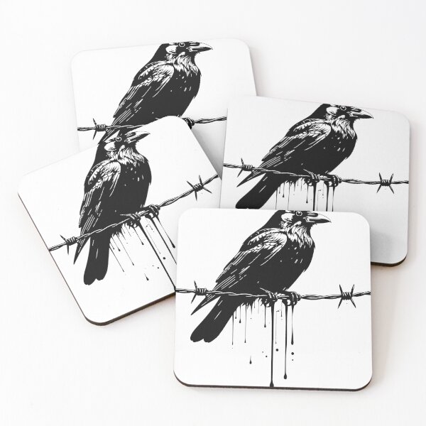 Item preview, Raven on Barbed Wire Ink designed and sold by FPGraphicArts.