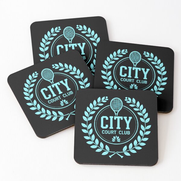 Item preview, Modern Neon Blue Tennis Club Crest Night Aesthetic Design | Premium HD Design of City Court Club Tennis Crest  designed and sold by MillionaireGenZ ⭐⭐⭐⭐⭐ (5.0).