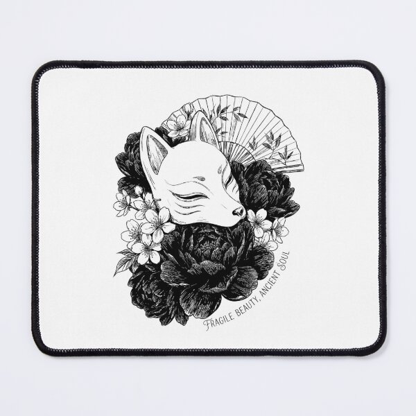 Item preview, Blossoms of the Shapeshifter - Japanese Kitsune Mask designed and sold by bapupa.
