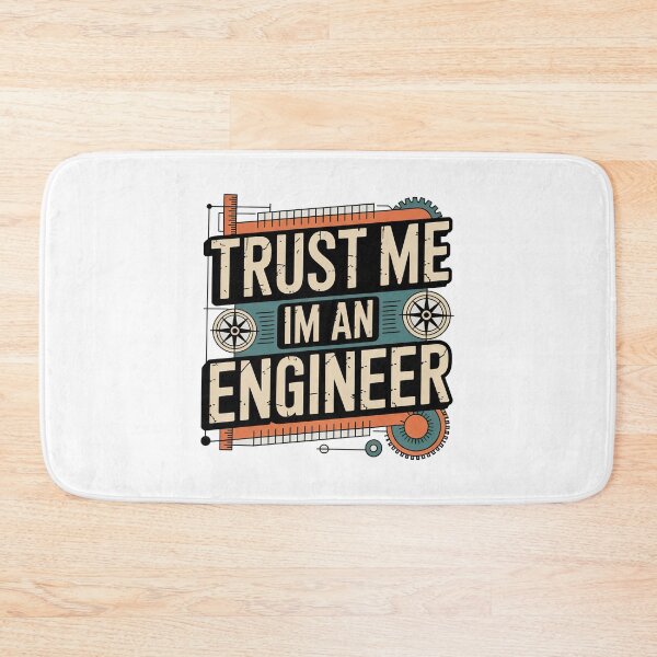 Item preview, Trust Me I'm An Engineer, Retro Vintage Style designed and sold by graphic-genie.