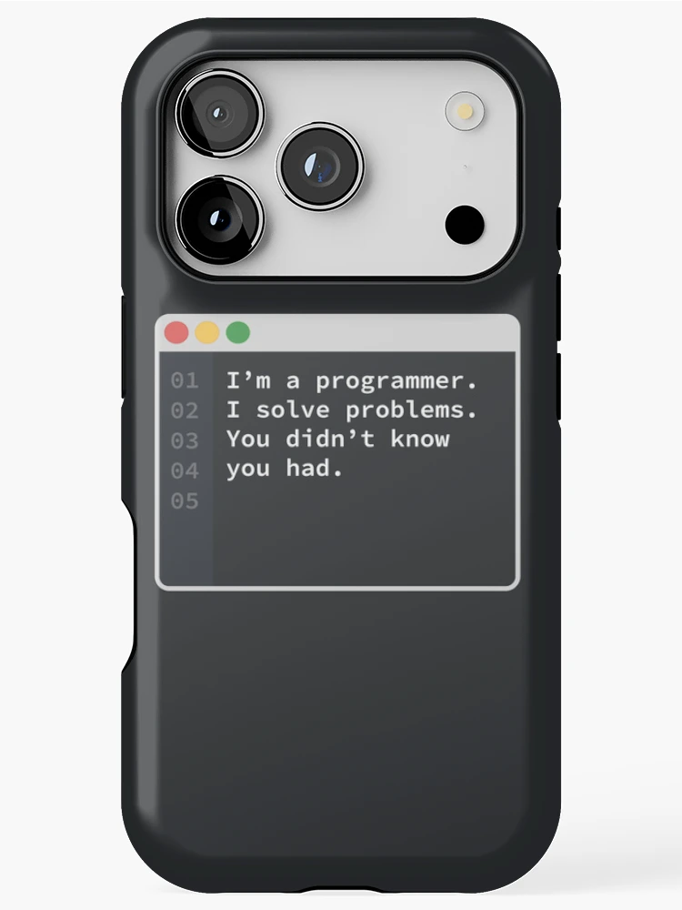 Thumbnail 1 of 4, iPhone Case, Coding Problem Solver Quote designed and sold by CosmoMagiclk.