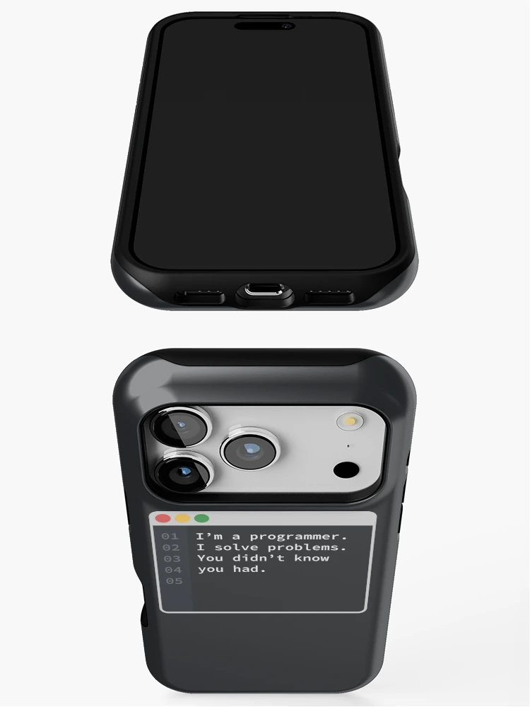 Thumbnail 3 of 4, iPhone Case, Coding Problem Solver Quote designed and sold by CosmoMagiclk.