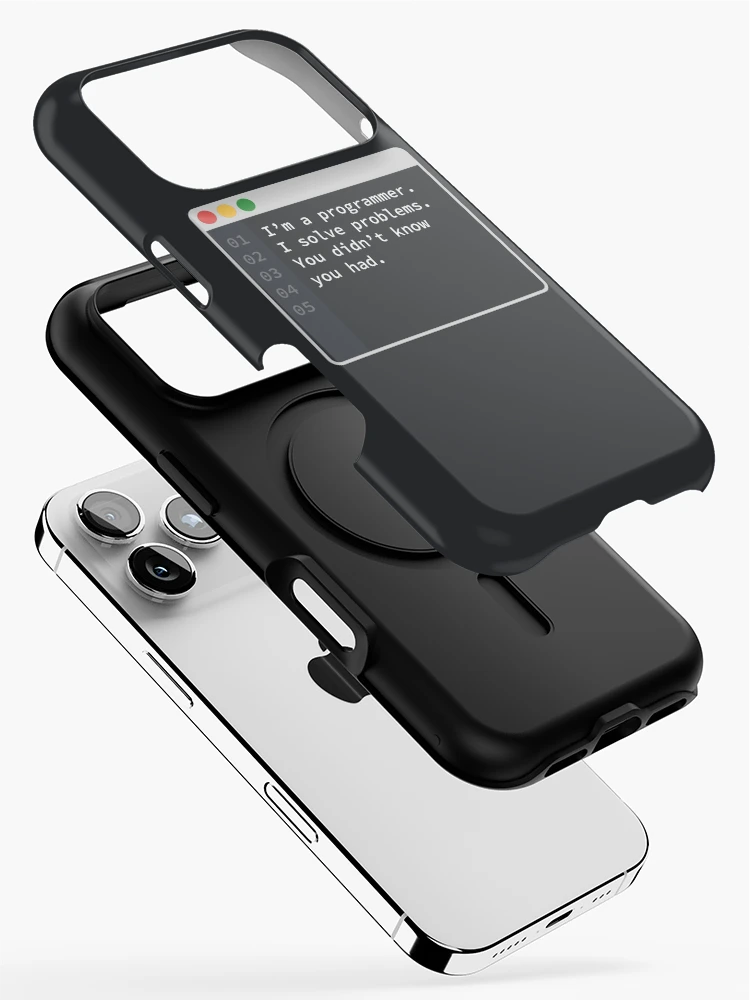 Thumbnail 2 of 4, iPhone Case, Coding Problem Solver Quote designed and sold by CosmoMagiclk.