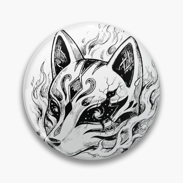 Item preview, Veneer of the Fox Spirit - Japanese Kitsune Mask designed and sold by bapupa.