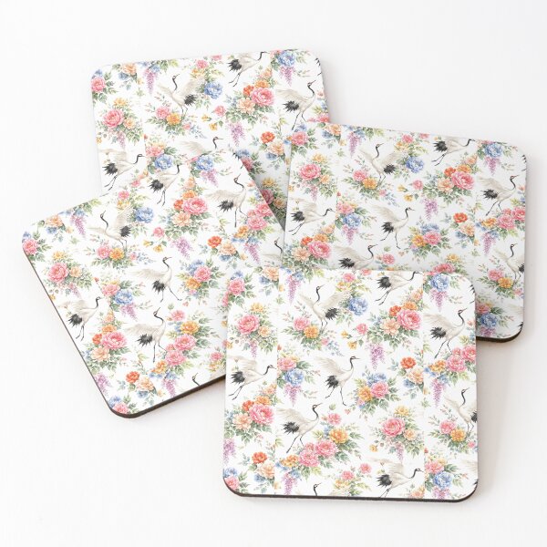 Item preview, Floral Crane Pattern designed and sold by RedSwagStore.